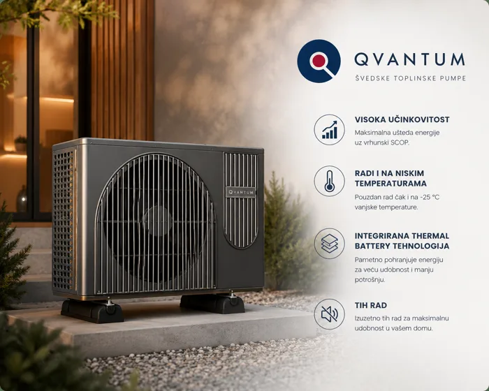 Qvantum dizalica topline s Thermal Battery tehnologijom